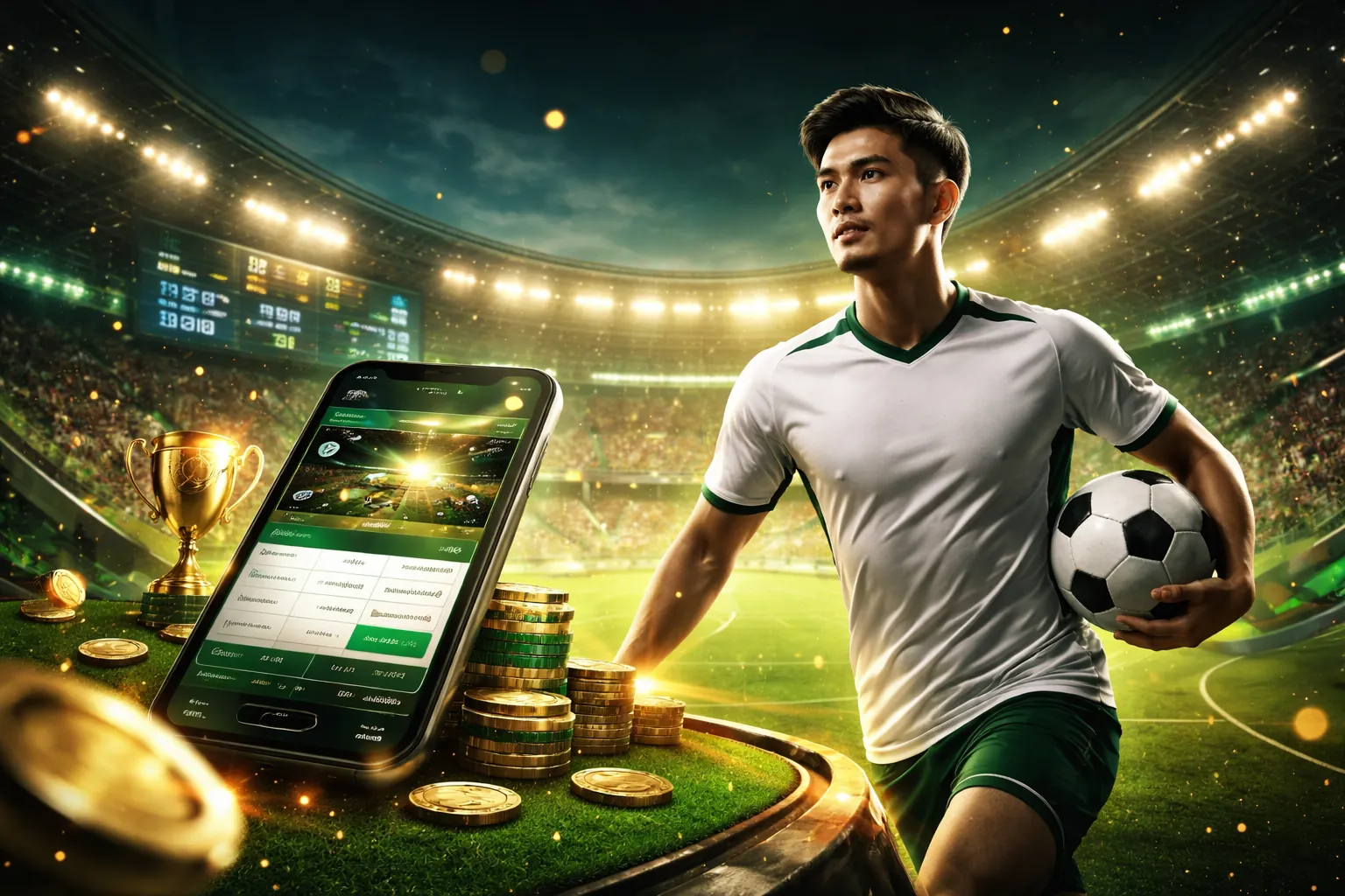 Hình ảnh đăng ký TG88 Casino với các yếu tố cá cược trực tuyến và thể thao